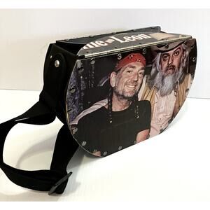 Willie & Leon Vinyl Record Album Purse One For The Road Custom Repurposed Bag